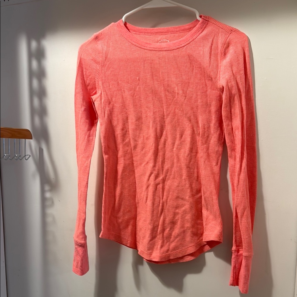 SO Brand Perfect Thermal Top - Size: Small, Color: Coral